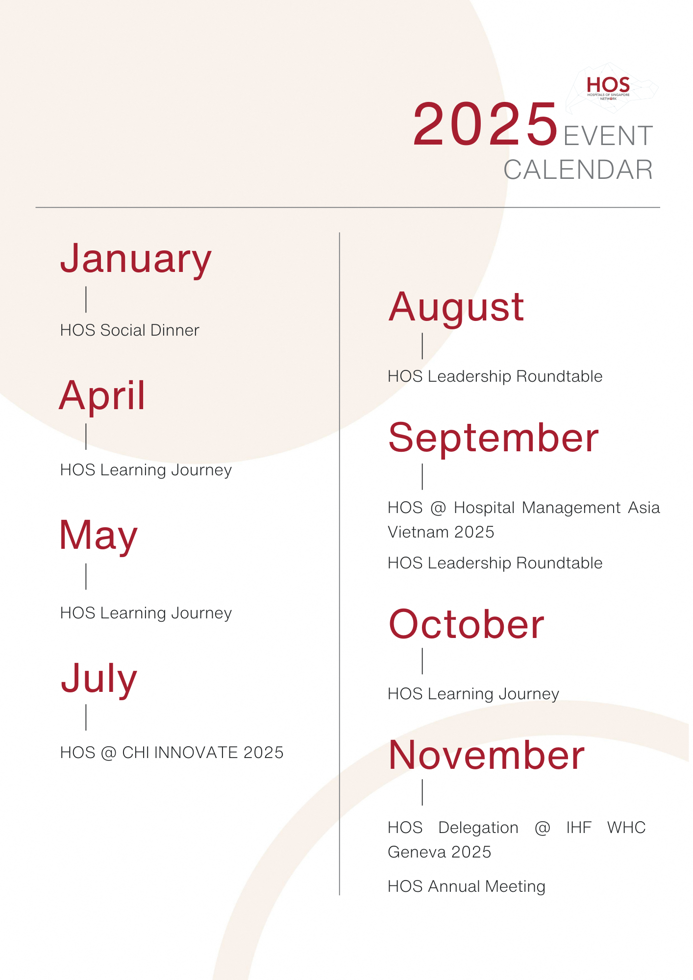 Calendar of Events 2025